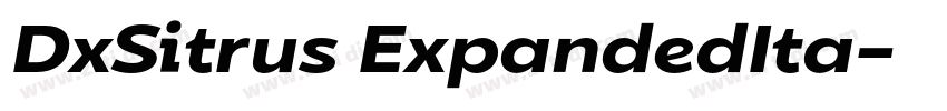 DxSitrus ExpandedIta字体转换